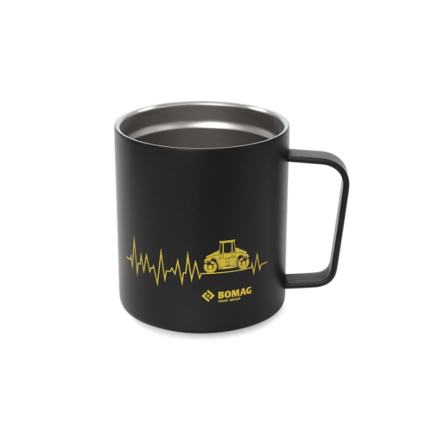 Bild von BOMAG Edelstahl Kaffeebecher Tandemwalze